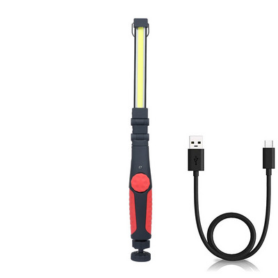 1 csomag összecsukható zseblámpa COB led munkalámpa újratölthető szalaglámpa mágneses ellenőrző lámpa műhely Autójavító zseblámpa világítás