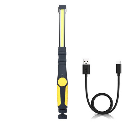 1 csomag összecsukható zseblámpa COB led munkalámpa újratölthető szalaglámpa mágneses ellenőrző lámpa műhely Autójavító zseblámpa világítás