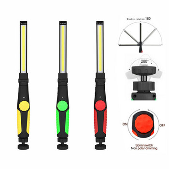 COB LED магнитна работна лампа USB акумулаторна лампа за кола Фенер за инспекция с батерия за осветление за ремонт на автомобили в работилница