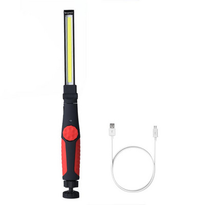 COB LED магнитна работна лампа USB акумулаторна лампа за кола Фенер за инспекция с батерия за осветление за ремонт на автомобили в работилница