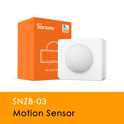 SONOFF SNZB 03 Zigbee kustības sensors cilvēka ķermeņa sensors, Zigbee PIR sensors, darbs ar SONOFF Zigbee tiltu, viedās mājas drošība