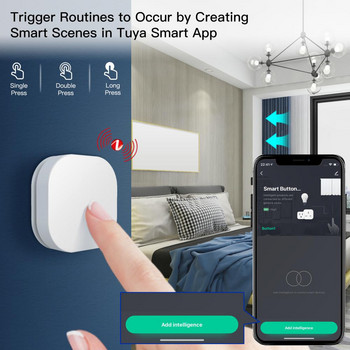 Tuya ZigBee Smart Button Switch Безжично дистанционно управление Scene Switch Button Controller Smart Home Работи с Alexa Google Home