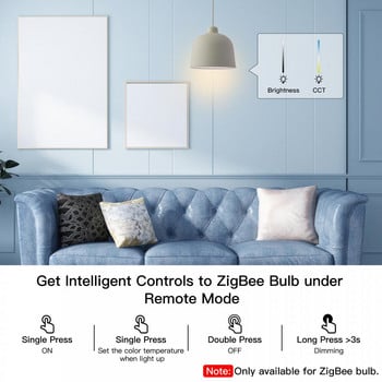 Tuya ZigBee Smart Button Switch Безжично дистанционно управление Scene Switch Button Controller Smart Home Работи с Alexa Google Home