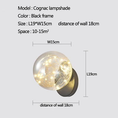 Simplicity LED fali lámpák lakberendezési fali lámpák nappaliba hálószoba éjjeli világítás folyosó folyosó beltéri világítás lámpatestek