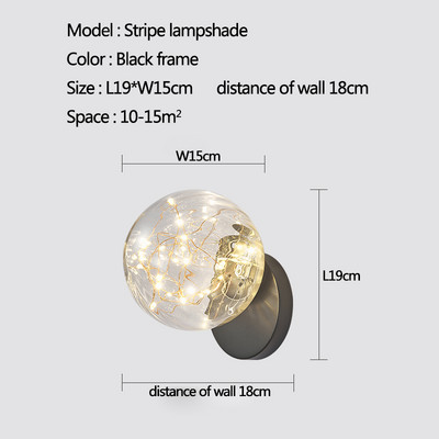Simplicity LED fali lámpák lakberendezési fali lámpák nappaliba hálószoba éjjeli világítás folyosó folyosó beltéri világítás lámpatestek