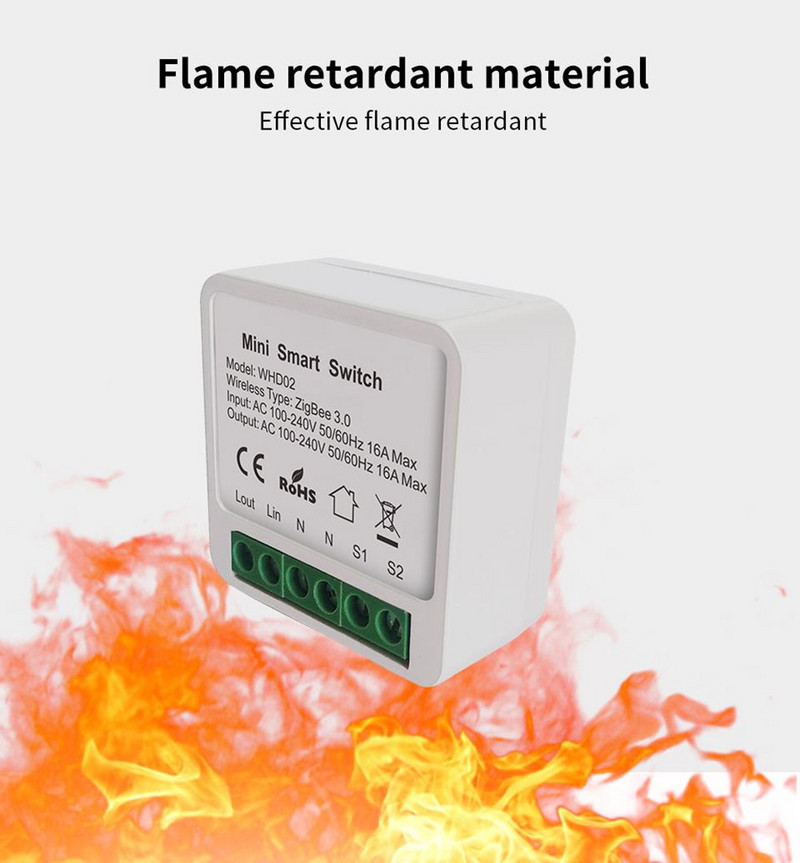 Comutator Zigbee/Wifi de lumină inteligentă cu Alexa Google Home Comutator întrerupător întrerupător universal Timer telecomandă fără fir