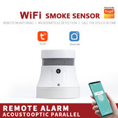 CoRui Tuya WiFi Detector inteligent de fum Alarma de fum de incendiu Protecție împotriva incendiilor Telecomandă Vioce Grup de control Alarmă de securitate Smart Life