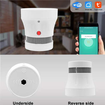 CoRui Tuya WiFi Smart Smoke Detector Fire Smoke Alarm Fire Protection Remote Vioce Group Control Security Alarm Smart Life