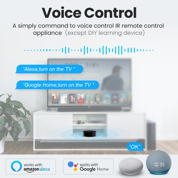 ONNDO Νέο WiFi RF IR Universal τηλεχειριστήριο Συσκευές RF για τηλεόραση DVD AC Tuya Smart Life Φωνητικός έλεγχος εφαρμογής Alexa Google Home