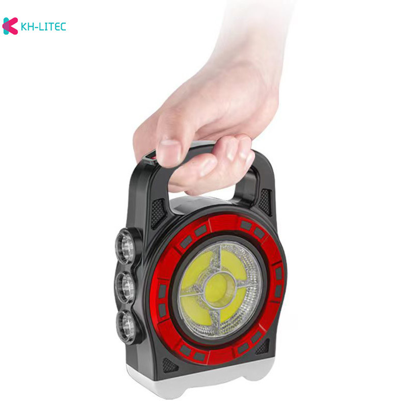 Lumină solară de camping cu LED de mare putere, bec reîncărcabil prin USB pentru lampă de cort în aer liber, lanternă portabilă, lumini de urgență, consumabile pentru tabără