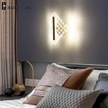 LED стенни лампи за домашен декор Вътрешни креативни стенни лампи за всекидневна Спалня Нощно осветление Светлини за коридор Коридорно осветление Декоративно осветление