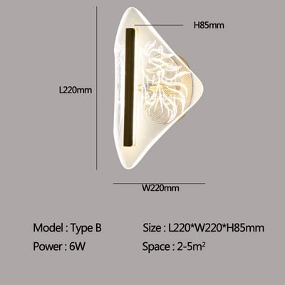 Dekorácie do domácnosti LED nástenné svietidlá Vnútorné kreatívne nástenné svietidlá do obývačky, spálne, nočné svetlo, uličky, chodby, dekoračné osvetlenie