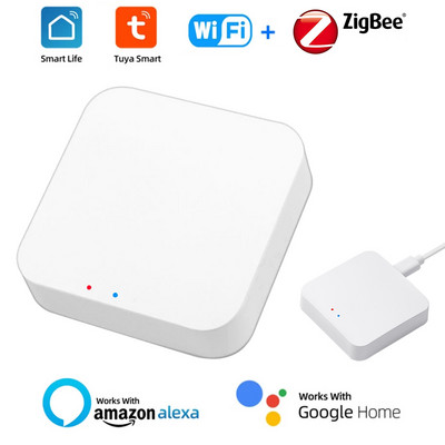 Zigbee Smart Gateway WiFi Bluetooth Hub wireless Tuya Smart Life APP Telecomanda se conectează Funcționează cu Alexa Google Home