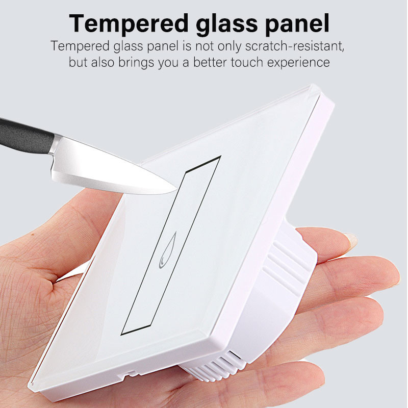 EU TUYA 20A întrerupător încălzitor de apă Smart Wifi comutator tactil de perete temporizare telecomandă impermeabilă funcționează cu Google Home și Alexa