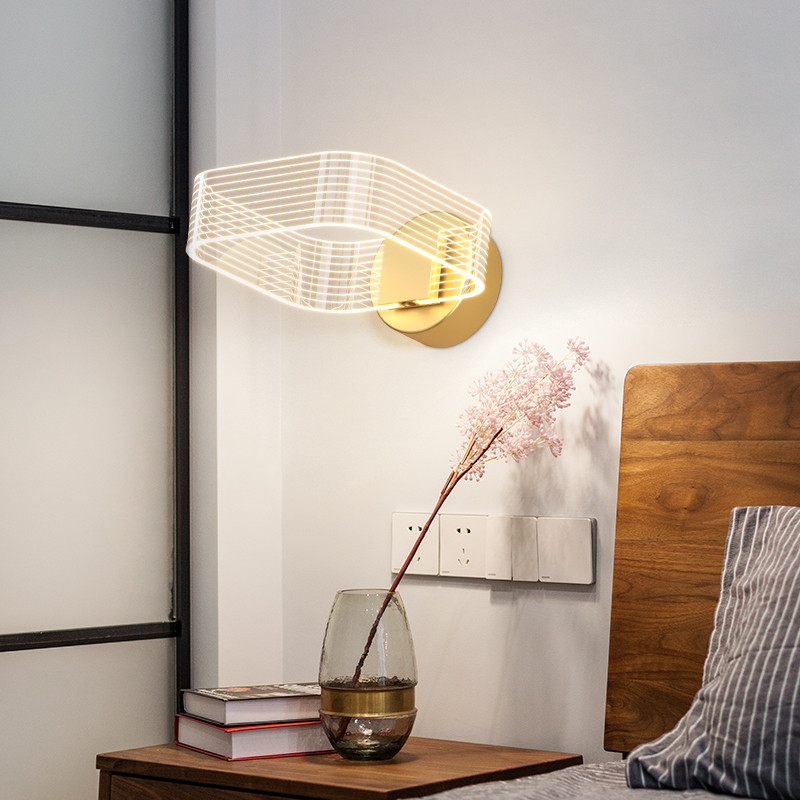 Vnútorné nástenné lampy v rôznych štýloch, európsky bytový nábytok, dekorácia do kuchyne, jedálenský stôl, spálňa, obývačka