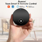 Viedā WIFI IR tālvadības pults Universālā infrasarkanā Tuya Smart Home tālvadības pults televizoram DVD AUD AC darbojas ar Alexa Google Home