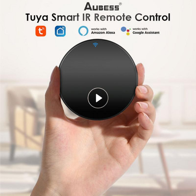 Intelligens WIFI IR távirányító Univerzális infravörös Tuya Smart Home távirányító TV-hez DVD AUD AC Működik az Alexa Google Home programmal