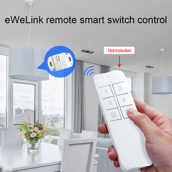 CORUI EWeLink Smart Switch Module Mini WiFi + Bluetooth + Τηλεχειριστήριο 2.4G Εργασία με Alexa Alice Google Home Assistant