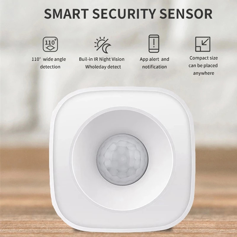 ZigBee WiFi PIR mozgásérzékelő Tuya vezeték nélküli infravörös érzékelő biztonsági betörésjelző érzékelő Smart life APP vezérlés kompatibilis
