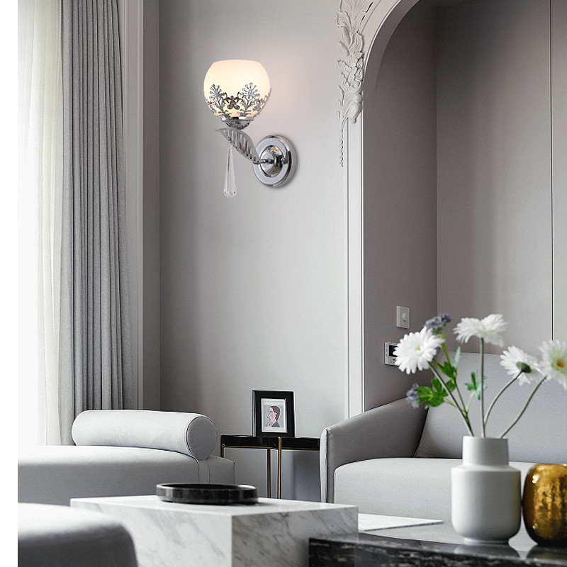 Μοντέρνο φωτιστικό τοίχου Led Iron Craft Απλό Υπνοδωμάτιο δίπλα στο κρεβάτι Δημιουργικό σαλόνι Τηλεόραση φόντου Σκάλες τοίχου Φωτιστικό τοίχου διάδρομος