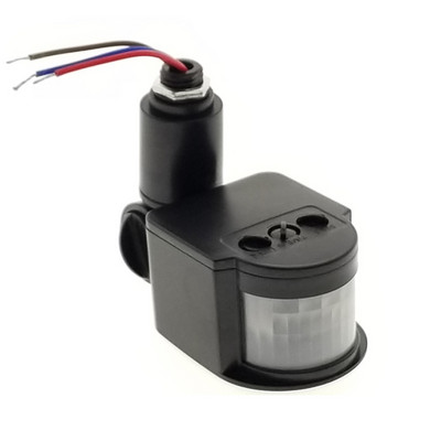Infravörös PIR mozgásérzékelő kapcsoló Mozgásérzékelő fénykapcsoló LED fénnyel Automatikus kültéri AC110V 220V Infravörös érzékelő