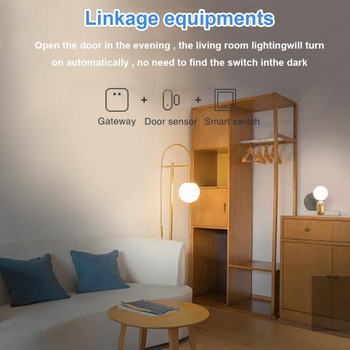 Ασύρματοι ανιχνευτές πόρτας Tuya Zigbee Tuya Συμβατοί με την εφαρμογή Alexa Google Home Remote Alarm Smart Life Control Smart Home Zigbee