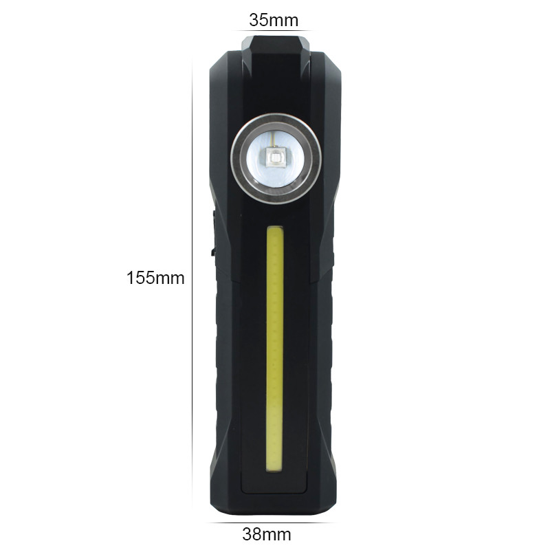 Výkonné COB LED pracovné svetlo USB nabíjateľné baterka magnetická baterka núdzové výstražné svetlo pre opravu auta garáž kempovanie