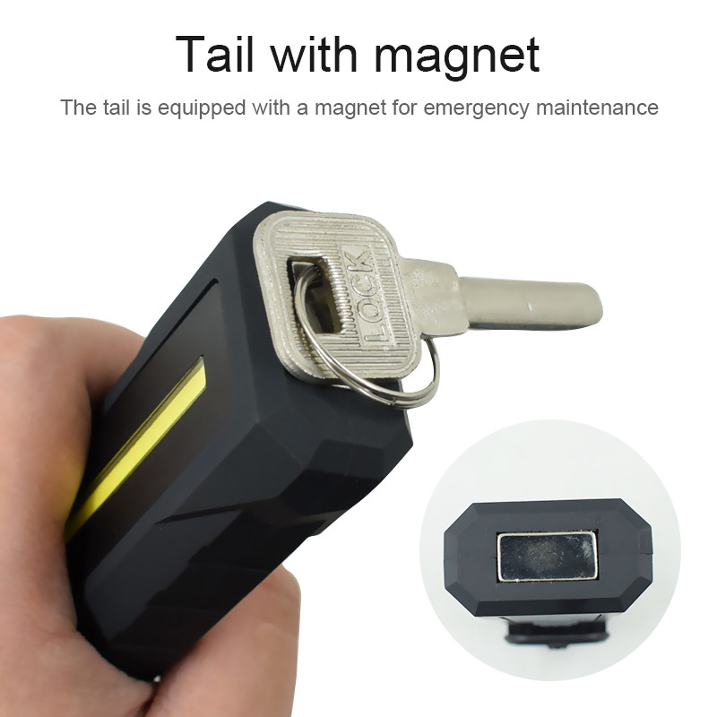 Výkonné COB LED pracovné svetlo USB nabíjateľné baterka magnetická baterka núdzové výstražné svetlo pre opravu auta garáž kempovanie