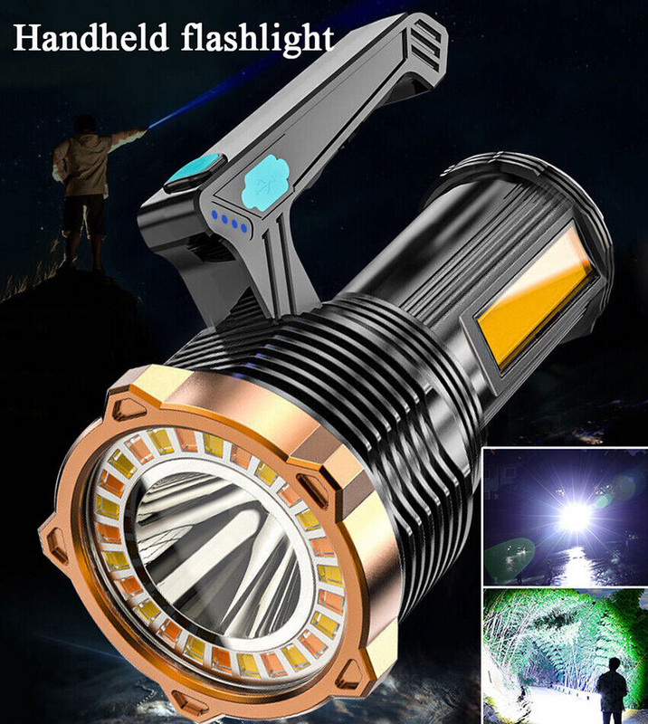 Lanternă tactică LED C2 Lampă laterală Cob Lanternă de camping Lanternă de lucru Afișaj cu lumină reîncărcabilă prin USB Lampă de căutare portabilă de urgență