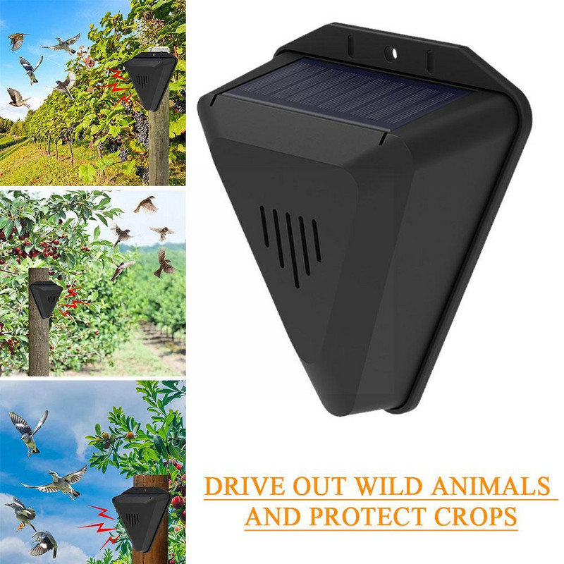 Saulės spinduliais atbaidantis gyvūnus atbaidantis garso šviesos įspėjimas Ultragarsinis sodo paukščių apšvietimas lauke ir šunims atbaidantis Cat C3M7