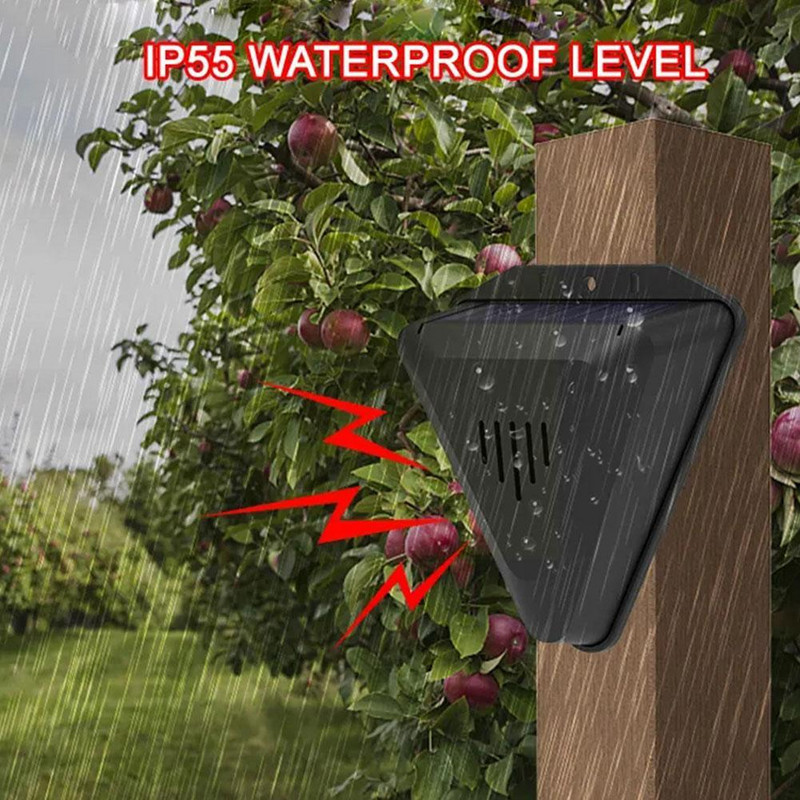 Saulės spinduliais atbaidantis gyvūnus atbaidantis garso šviesos įspėjimas Ultragarsinis sodo paukščių apšvietimas lauke ir šunims atbaidantis Cat C3M7