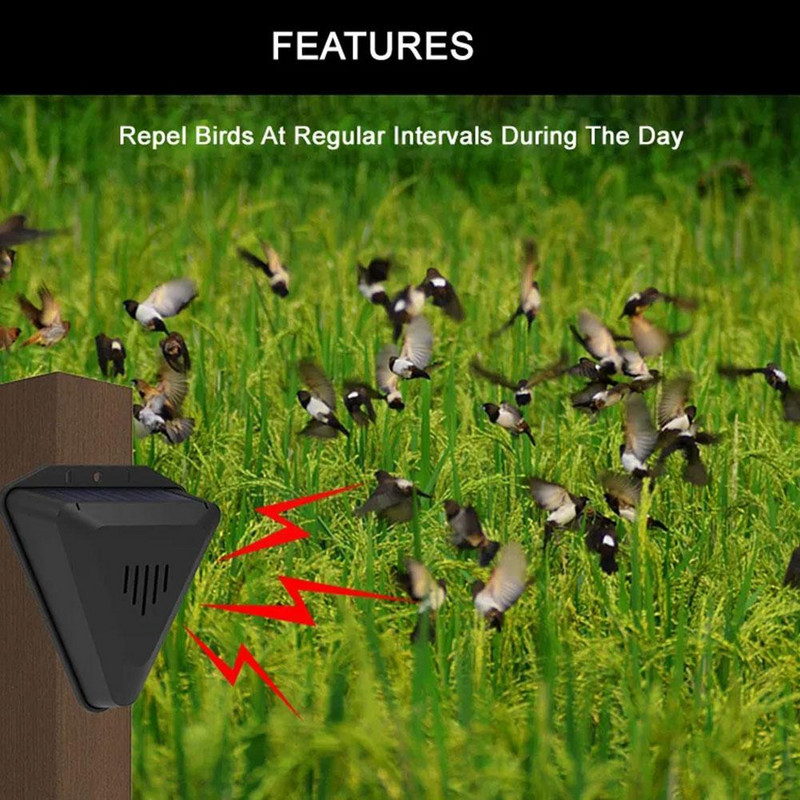 Saulės spinduliais atbaidantis gyvūnus atbaidantis garso šviesos įspėjimas Ultragarsinis sodo paukščių apšvietimas lauke ir šunims atbaidantis Cat C3M7