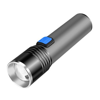 Επαναφορτιζόμενος φακός LED Mini Zoom Φακός για υπαίθριο κάμπινγκ Ισχυρή λάμπα Φανάρι αδιάβροχος τακτικός φακός