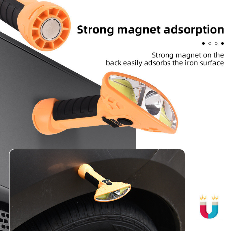 Lanternă LED COB portabilă multifuncțională 4 moduri de iluminare Lanternă de camping Lampă de lucru magnetică reîncărcabilă pentru reparații Lumină de urgență