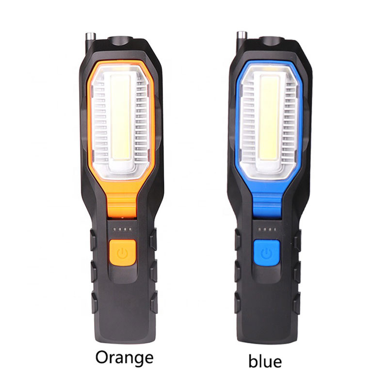 Lampă de lucru LED COB, reîncărcabilă, de lucru, flexibilă, lampă de inspecție magnetică, lanternă, lumină de urgență