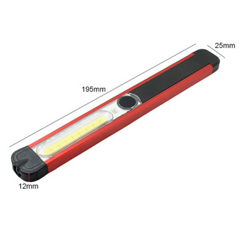 Φορητός φακός COB+LED Ισχυρός φωτός USB Επαναφορτιζόμενος Μαγνητικός Φωτισμός Εργασίας Φορητός φακός Led για υπαίθριο κάμπινγκ