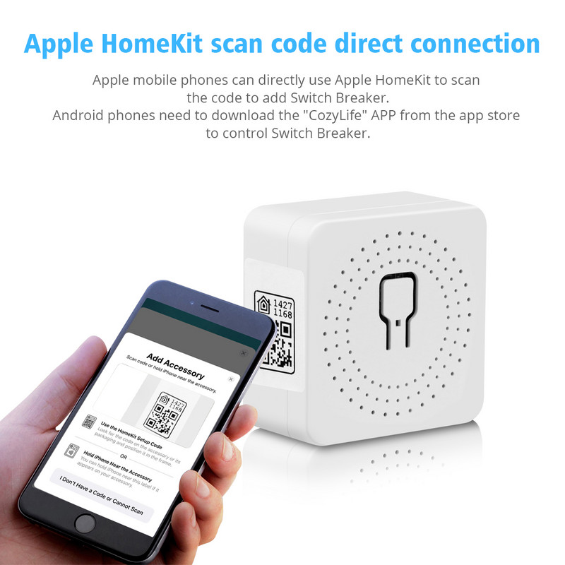 16A 10A 100-240V WIFI Breaker Relay Smart Home sīkrīki Casa Inteligent balss vadības slēdzis Apple Homekit Alexa Google Home