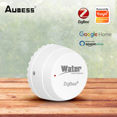 Detector de imersie în apă Zigbee Tuya Senzor de scurgeri Wifi Alarmă Senzor de inundație de apă pentru casă inteligentă Funcționează cu Alexa Zigbee Gateway