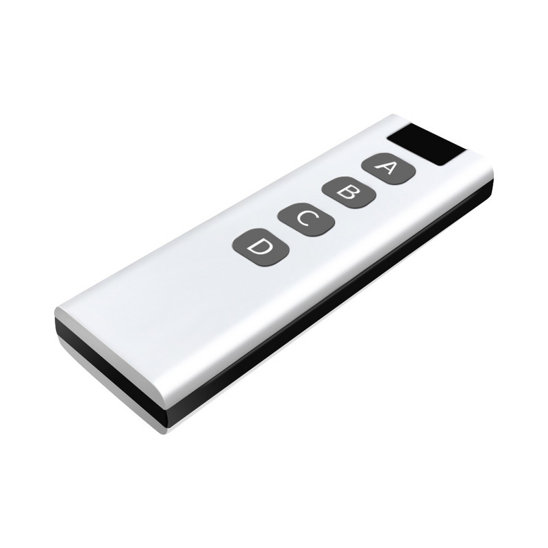 Transmițător 433Mhz Telecomandă universală fără fir 4 butoane Cod de învățare pentru comutator de lumină Gadget-uri Poartă de deschidere ușă de garaj