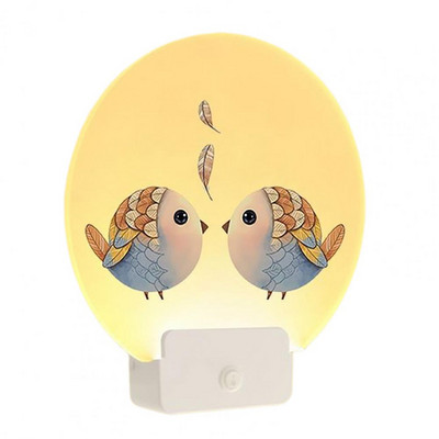 Lampă de perete Surse de lumină dublă Bază stabilă Lampă murală decorativă Acrilic Tipărire în stil retro chinezesc Lampă LED pentru culoar pentru casă