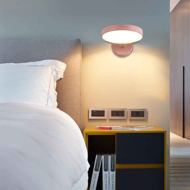 Nordic simplu dormitor noptiera creativ original troian card dragon living fundal perete lampă decorativă