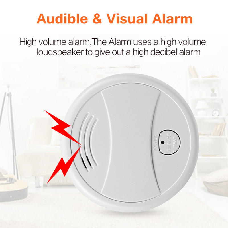 Wifi intelligens füstérzékelő független hang Tuya tűzjelző füstérzékelő otthoni biztonsági rendszer Rookmelder tűzvédelmi Alexa