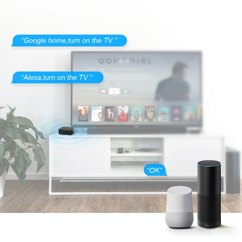 ONNDO Tuya Smart RF IR Telecomandă WiFi Smart Home pentru aer condiționat TOATE TV LG TV Funcționează cu suport Alexa, Google Home
