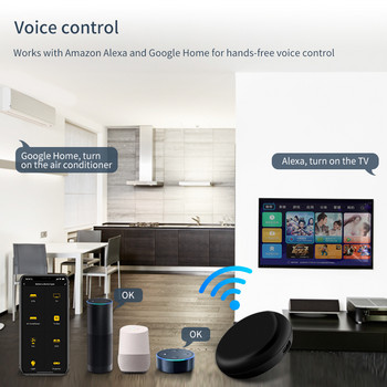 WiFi Tuya Smart Universal IR τηλεχειριστήριο για κλιματιστικό Τηλεόραση DVD Smart Life Home Automation Work for Google Home Alexa