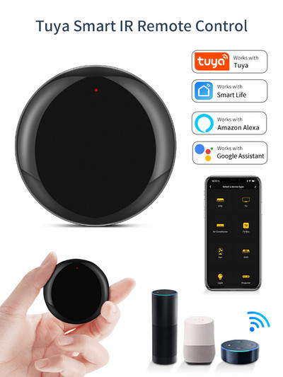 WiFi Tuya Smart Univerzalni IR daljinski upravljač za klima uređaj TV DVD Smart Life Home Automation Rad za Google Home Alexa