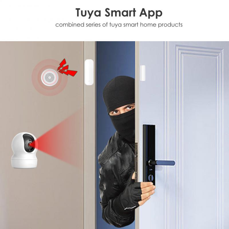 CORUI Tuya Smart WiFi Door Magnetic Alarm Detector Senzor vrata Senzor prozora Kontrola aplikacije Podržava Alexa Google Home Assistant