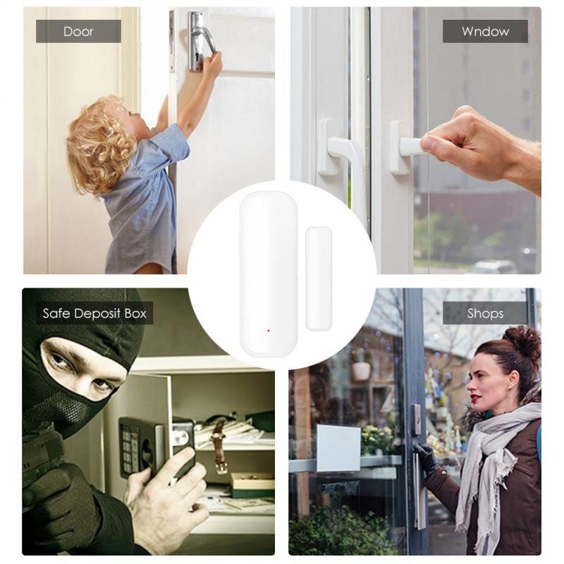 CORUI Tuya Smart WiFi Door Magnetic Alarm Detector Senzor vrata Senzor prozora Kontrola aplikacije Podržava Alexa Google Home Assistant