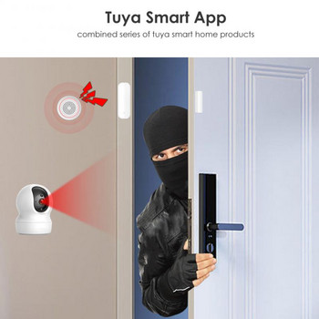 CORUI Tuya Smart WiFi Сензор за врати, прозорци, магнитни алармени детектори за врати, работи с приложението Smart Life, Alexa, Google Home Assistant