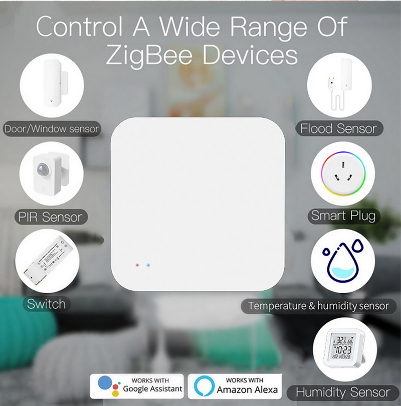 Tuya Smart Zigbee3.0 Bluetooth vairāku režīmu vārtejas centrmezgls viedajām mājām Zigbee ierīcēm darbojas ar Smart Life Alexa Google Home