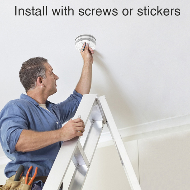 Wifi nutikas suitsuandur sõltumatu hääl Tuya tulekahjualarm suitsuandur koduvalvesüsteem Rookmelder tulekaitse Alexa